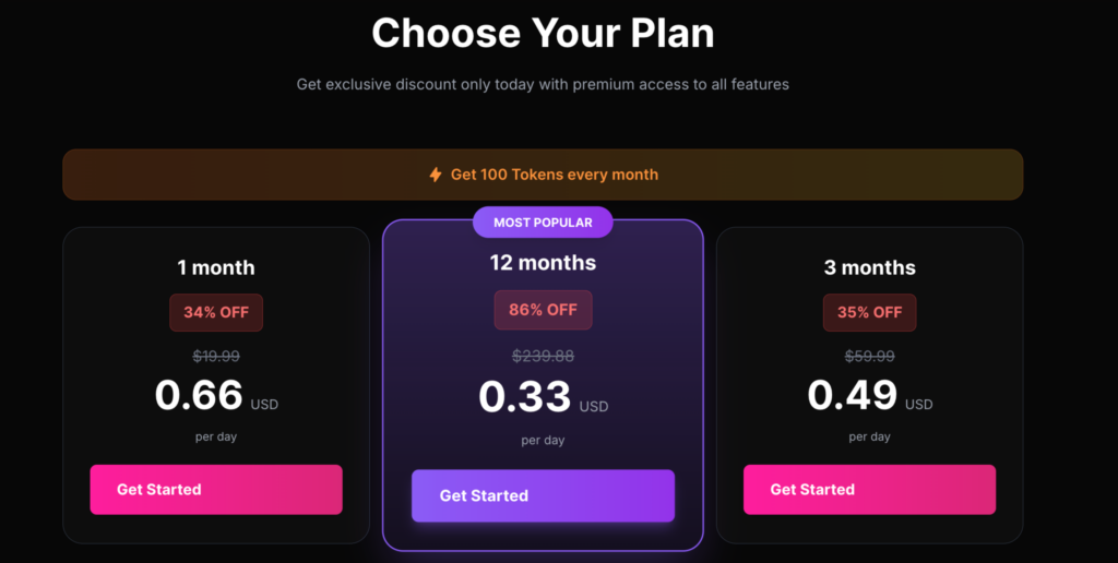 GetHarder pricing